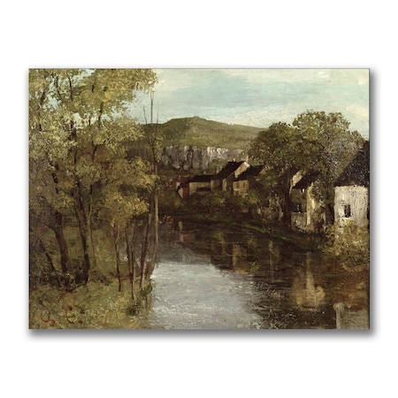 Trademark Fine Art Gustave Courbet 'the Refection of Ornans' Canvas Art, 35x47 BL0755-C3547GG